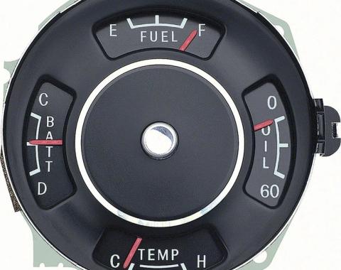 AMD Instrument Gauge Cluster, 4 Gauge, 63-64 Chevy II Nova (Super Sport) K-2196365