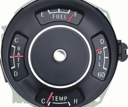 AMD Instrument Gauge Cluster, 4 Gauge, 63-64 Chevy II Nova (Super Sport) K-2196365