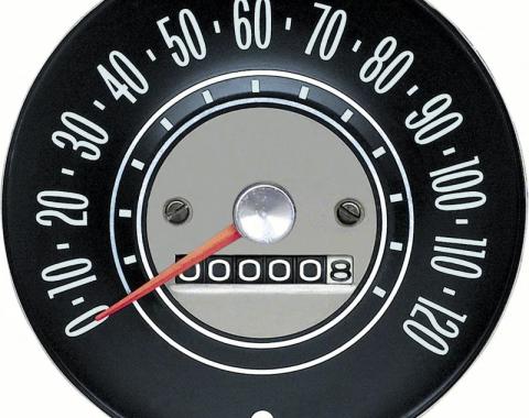 AMD Speedometer, 120 MPH, 65 Chevy II Nova K-6455482