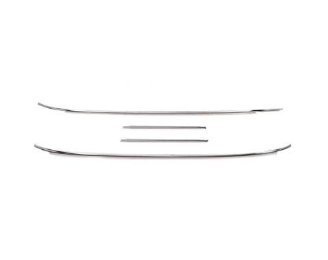 AMD Windshield Trim Reveal Molding Set, 4pcs, 62-67 Chevy II Nova X385-3062-2S