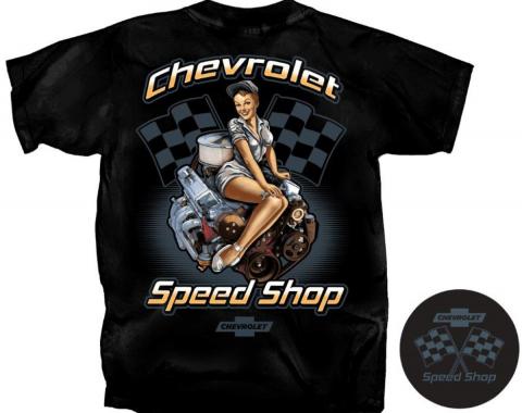 Chevrolet Speed Shop T-Shirt, Black