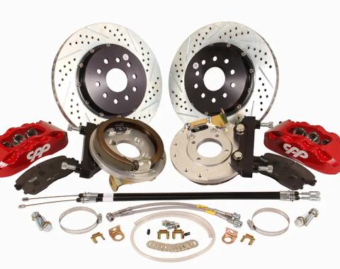 Classic Performance 14" Big Brake Rear Disc Brake Wheel Kit with E-Brake for 68-69 Camaro & 68-74 Nova (C-Clip Rear End) 6774B6RWBK-S14