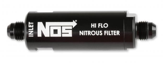 NOS in-Line Hi-Flow Nitrous Filter, 6AN, Black 15556NOS
