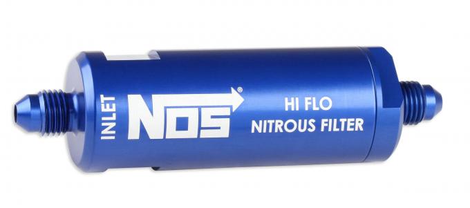 NOS in-Line Hi-Flow Nitrous Filter, 4AN, Blue 15551NOS