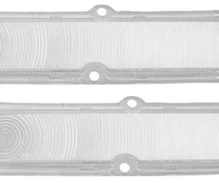 AMD Parking Lamp Lenses, Clear, Pair, 62 Chevy II Nova T-A3043