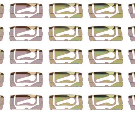 Redline Restomotive® 1966-1967 Chevy II Front or Rear Window Molding Clip Set