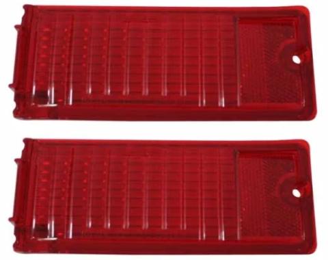 AMD Taillight Lenses, Pair, 68-69 Chevy II Nova T-A3053