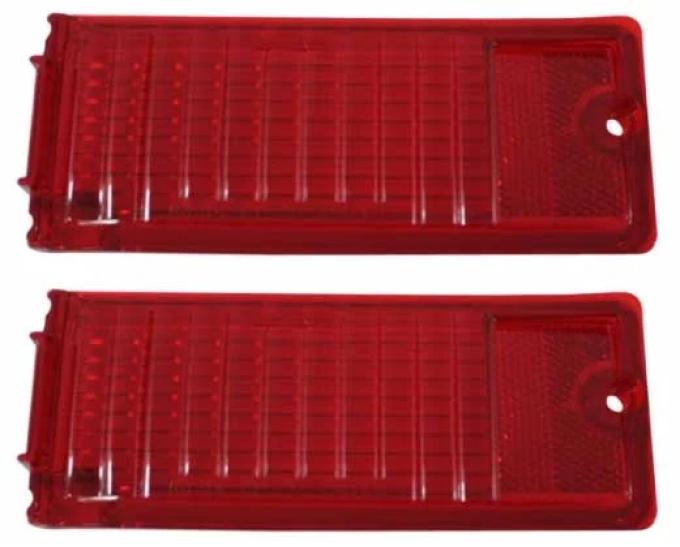 AMD Taillight Lenses, Pair, 68-69 Chevy II Nova T-A3053