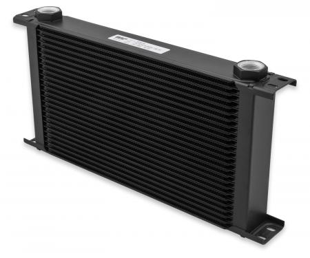 Earl's UltraPro Oil Cooler, Black, 16 Rows, Extra-Wide Cooler, 10 O-Ring Boss Female Ports 816ERL