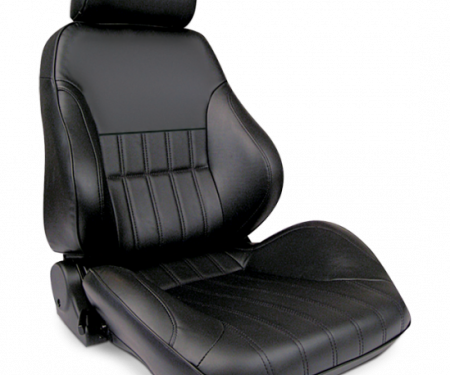 Procar Smoothback Rally Seat, with Headrest, Right, Vinyl