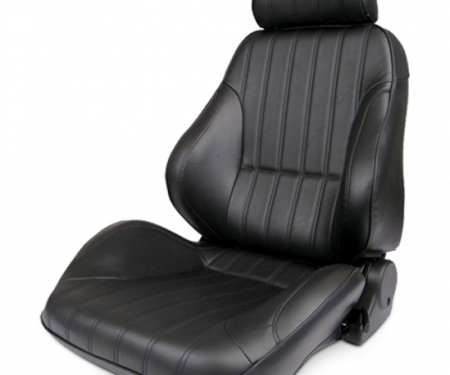 Procar Rally Seat, with Headrest, Left, Black Leather