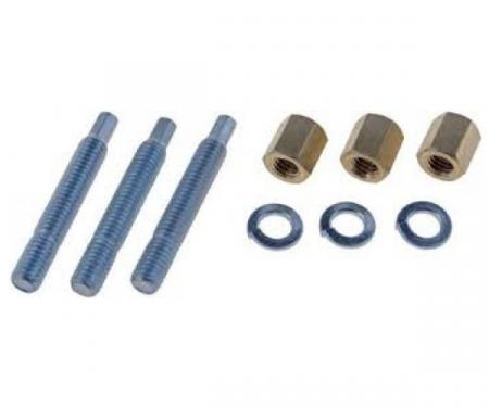 Exhaust Flange Stud and Nut Set, 3/8"-16 x 2-1/2"