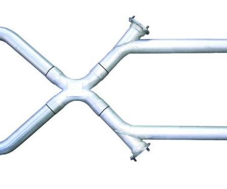 Pypes Xchange X-Pipe Crossover Kit Intermediate Pipe 3 in Hardware Incl Natural 409 Stainless Steel Exhaust XVX13