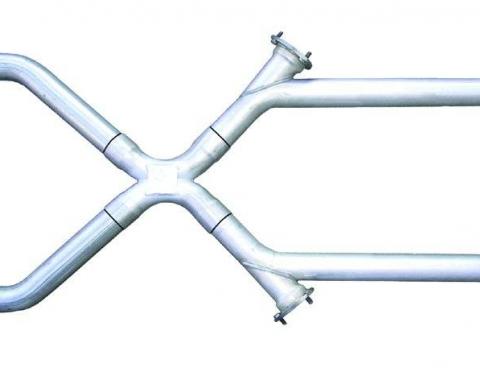 Pypes Xchange X-Pipe Crossover Kit Intermediate Pipe 3 in Hardware Incl Natural 409 Stainless Steel Exhaust XVX13