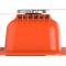 Holley Valve Covers, Muscle Series, Finned, SBC, Factory Orange 241-136