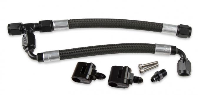 Holley LS Steam Tube Kit w/ Black Pro-Lite 350 Hose 26-553