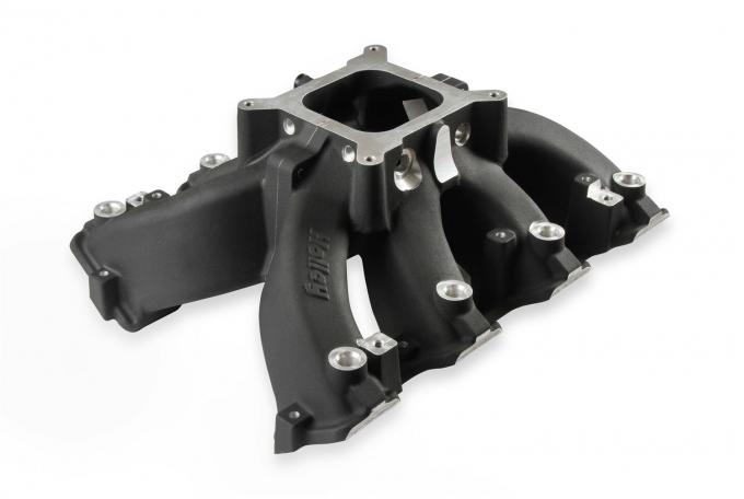 Holley Single Plane EFI Split-Design Race Intake Manifold- GM LS1/LS2/LS6- Black 300-255BK