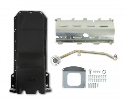 Holley Gen III Hemi Swap Oil Pan, Black 302-63BK