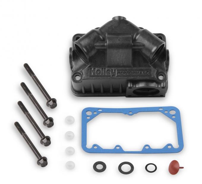 Holley Hard Core Gray Aluminum Center Hung "V" Bowl Kit, Primary 134-71HB