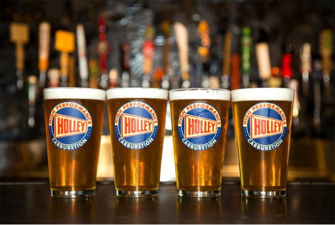 Holley Logo Pub Glass 36-431