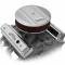 Holley Vintage Finned Valve Cover, "" Script, SBC, Center Bolt, Polished 241-248