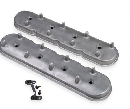 Holley Standard Height LS Valve Covers for Dry Sump Applications, Natural Cast 241-92