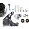 Holley LS High-Mount A/C Accessory Drive Kit, Includes R4 A/C Compressor, Tensioner, & Pulleys-Polished 20-140P