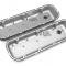 Holley Vintage Series Finned Valve Covers, BBC, Satin Black Machined 241-302