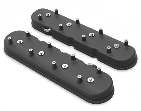 Holley Tall LS Valve Covers for Dry Sump Applications, Satin Black 241-97