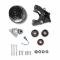 Holley LS High-Mount A/C Accessory Drive Kit, Includes R4 A/C Compressor, Tensioner, & Pulleys- Black Finish 20-140BK