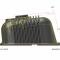 Holley Vintage Series Finned Valve Covers, BBC, Satin Black Machined 241-302