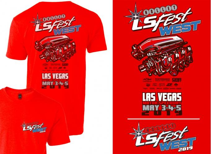 Holley 2019 LS West Event Engine Tee 10202-4THOL