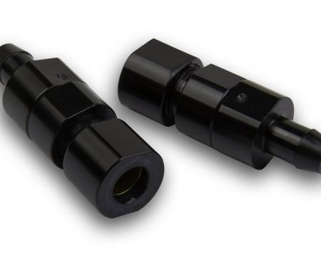 Holley Vent Tube Spill Reduction Valves, with Hose Barb, Black 26-343