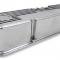 Holley M/T Valve Covers, Vintage Style, Finned, SBC, Polished 241-82