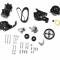 Holley LS/LT High-Mount Complete Accessory Drive Kit- Black Finish 20-137BK