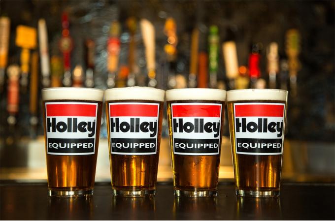 Holley Logo Pub Glass 36-432