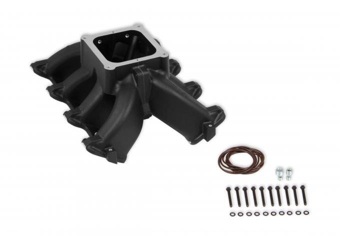 Holley Single Plane 4500 Carbureted Split-Design Race Intake Manifold- GM LS1/LS2/LS6 300-295BK