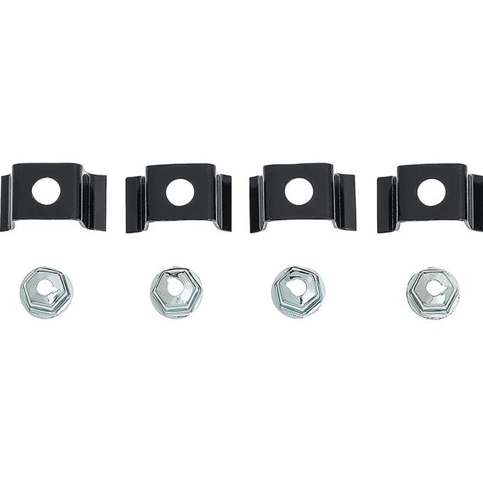 OER 1968-76 Nova, Ventura, Apollo, Omega, GTO, Forward Console Plate Hardware Set, Various Models 3925443