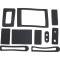 OER 1967-79 GM, Heater Box Seal Kit, without AC , 10 Piece Set , Various Models K932
