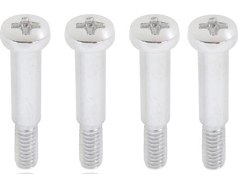 OER 1968-76 GM, Turn Signal, Tail Lamp, Side Marker, Park Lamp Lens Screw Set , Chrome , 4 Piece Set K5241