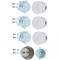1969-70 Camaro, Impala, Nova, Chevelle, Cutlass, F85, 442, SS Chrome Wheel Cap Set, Hardware, w/o SS Emblems