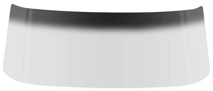 OER 1962-67 Chevy II, Nova, Front Windshield Glass, 2 & 4 Door Sedan & Station Wagon, Light Gray Tint, with Smoke Gray Upper Shaded Band NR689Y