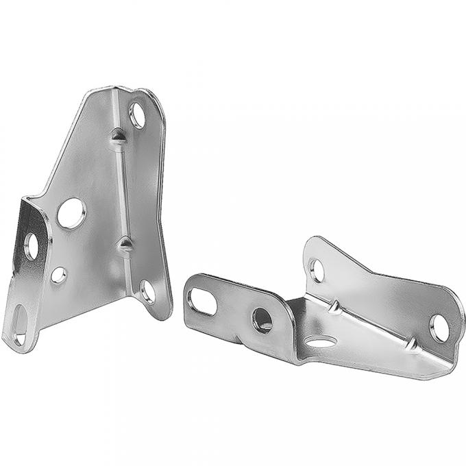 OER 1964-72 Chevelle, 1967-69 Camaro, 1968-74 Nova, Power Brake Booster Brackets, For Boosters With 3-3/8" Square Bolt Pattern, Stainless Steel 153649D