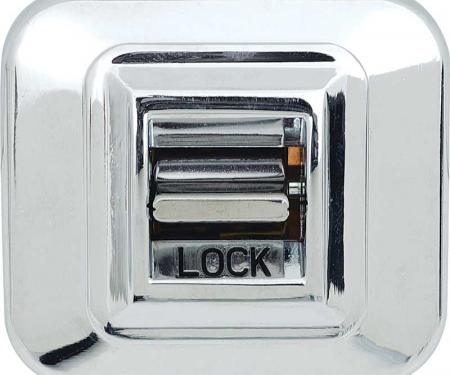 OER 1968-70 GM, Power Door Lock Switch, Single Button, Chrome 8792174