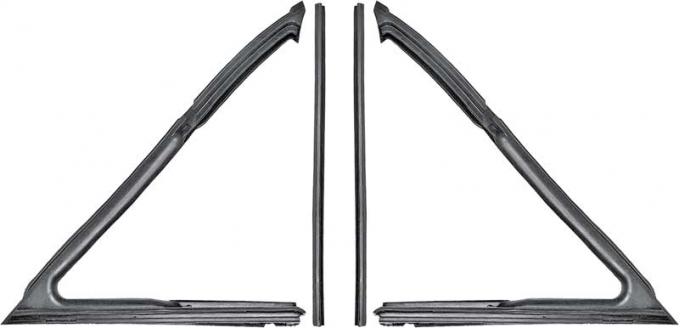 OER 1962-67 Chevy II / Nova Coupe/Convertible Vent Window Weatherstrips - Pair N4251