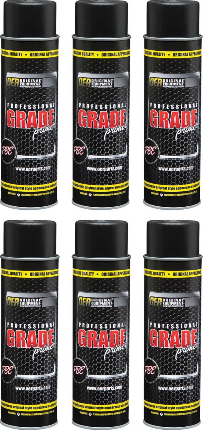 OER Black Professional Grade Self Etching Sanding Primer Case of 6 - 20 Oz Aerosol Cans *K89661