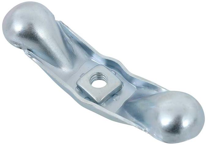 OER 1955-82 Buick, Cadillac,Chevy, Pontiac, Oldsmobile, Spare Tire Hold Down Nut, 5/16"-18 Thread, 3.88" wide, Zinc Finish, Various Models 9785616