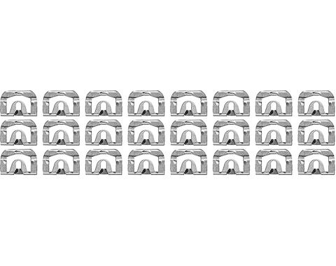 OER 1967-72 GM, Molding Clip, Windshield or Back Window, Upper, Lower, 24 Piece Set 154010