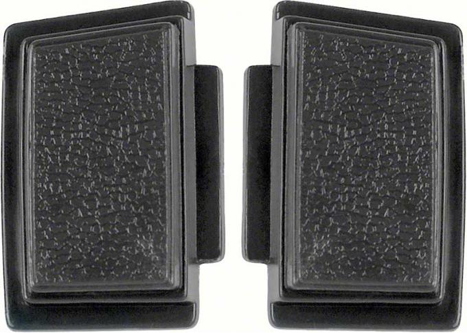 OER 1969-70 Standard Steering Wheel Horn Buttons Black (pair) K213