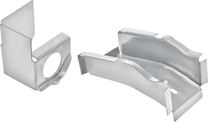 1966-67 Chevy II, Nova, Rear Frame Rail & Floor Brace, LH Driver Side, Silver Weld-Thru Coating